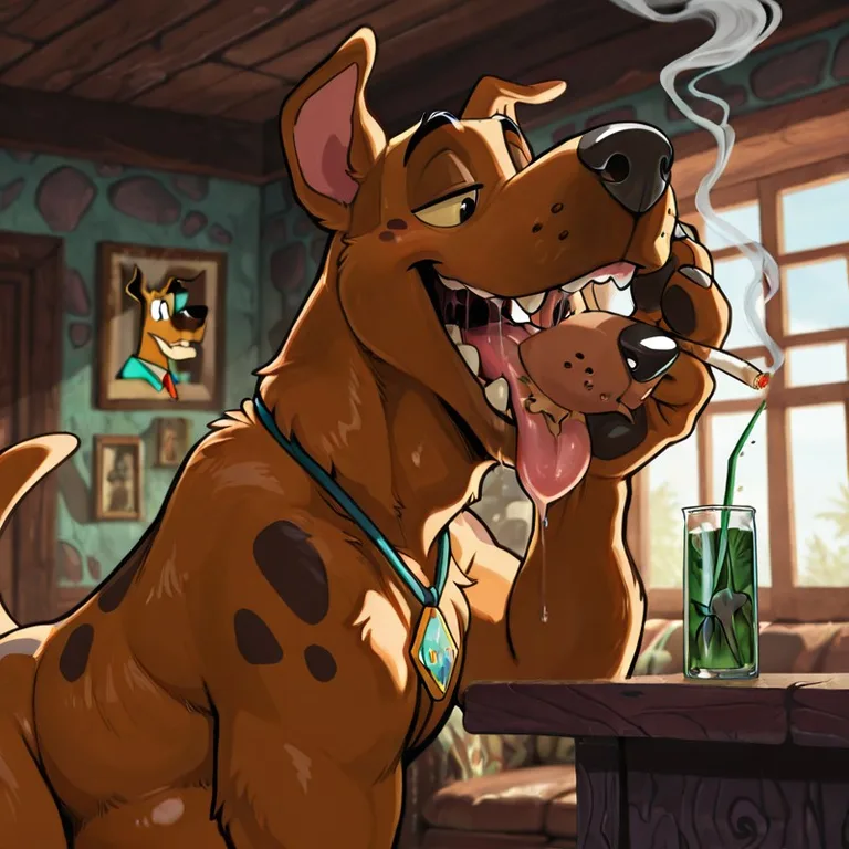Scooby Doo Swallows Courage the Cowardly Dog Alive Duo