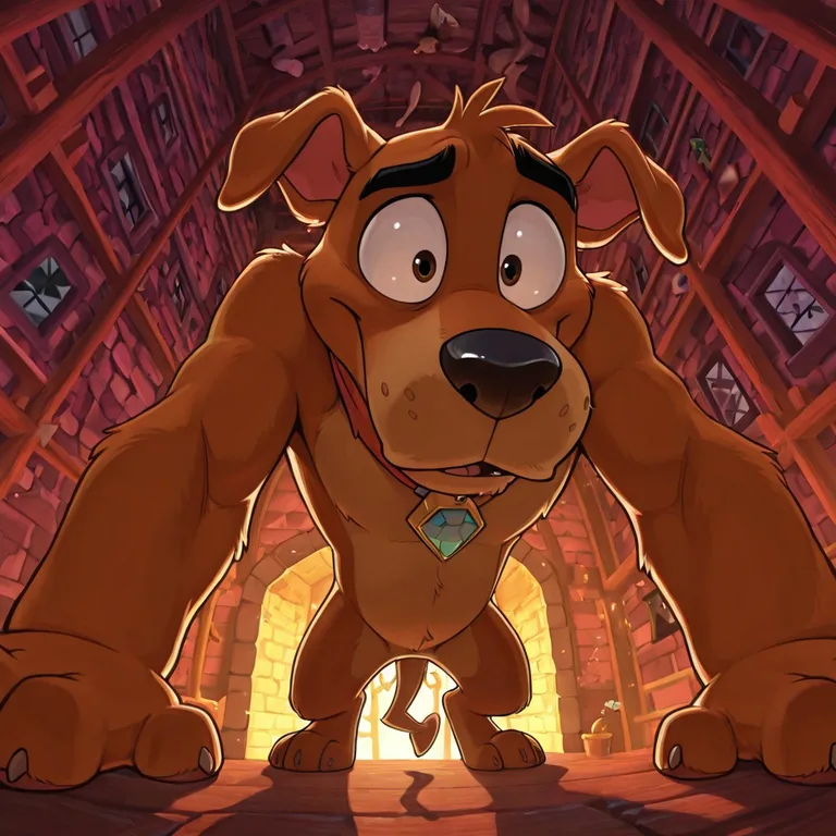 Canine Friends Gathering: dog characters from various cartoons