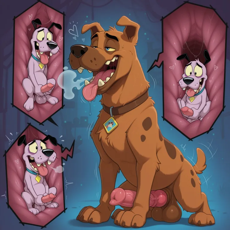 Courage the Cowardly Dog Stoner Art Courage The Cowardly Dog Fox