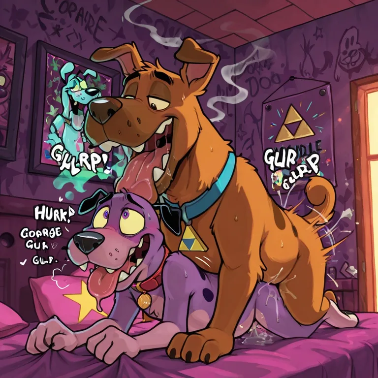 Courage the Cowardly Dog in Stoner Romance
