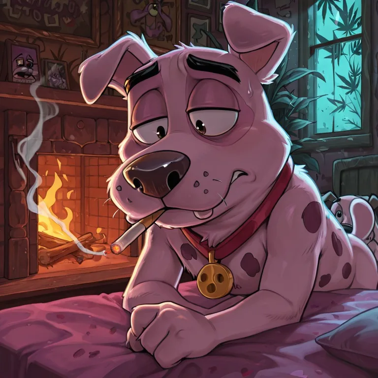 Courage the Cowardly Dog Stoner Art Sexy Toony Male Courage_the_cowardly_dog