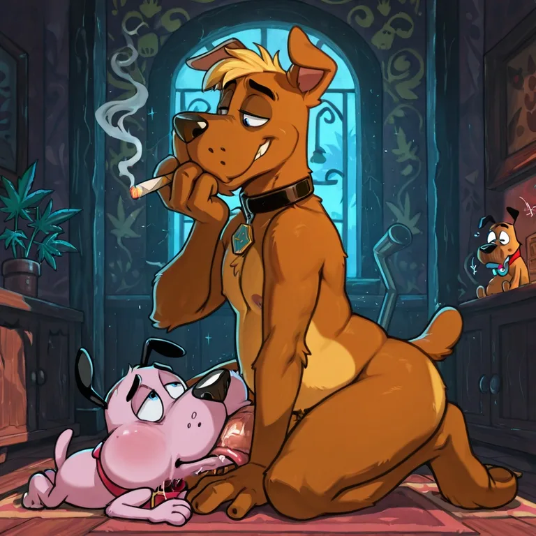 Courage the Cowardly Dog Anthro Vore Scene Stoned