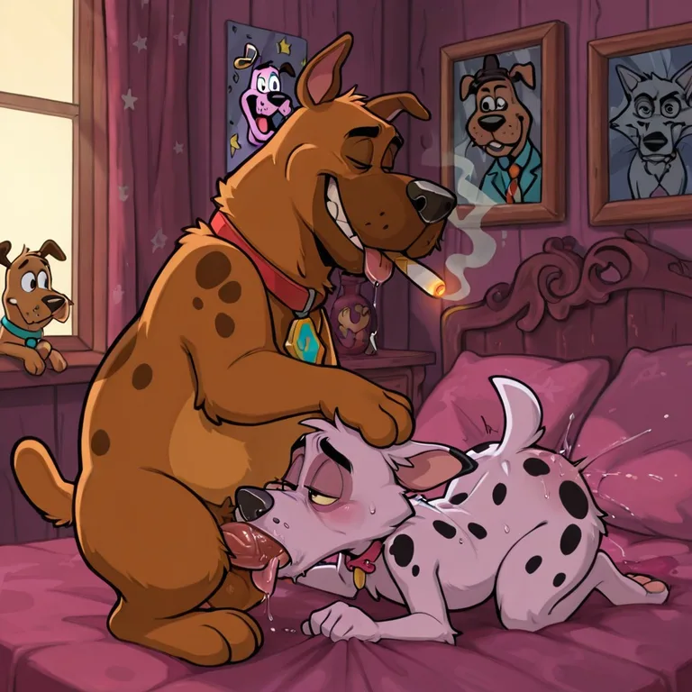 Courage the Cowardly Dog Stoner Furry Art