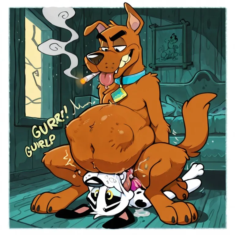 Courageous Dog's Wild Night Out