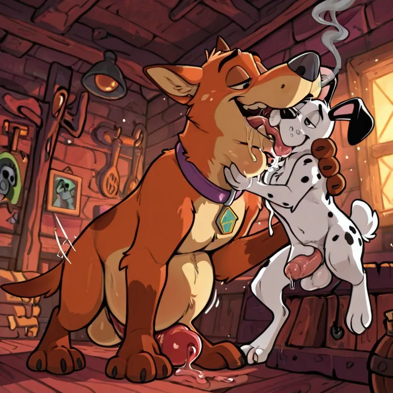 Courage the Cowardly Dog in Attic Scene