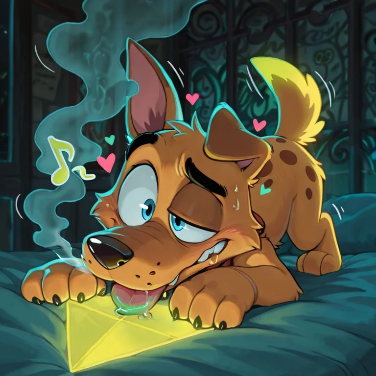 Courage the Cowardly Dog as Gay Stoner Furry