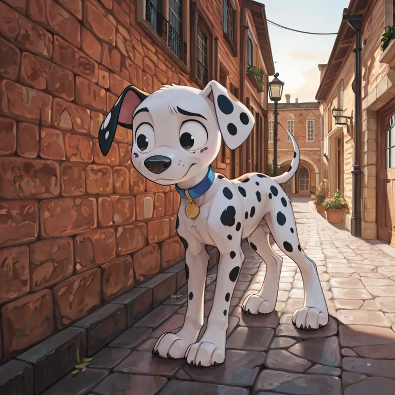 Dalmatian Brothers in a Cozy Living Room