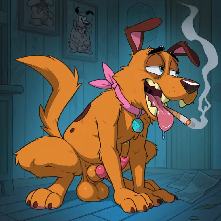 Courage the Cowardly Dog in Stoner Adventure