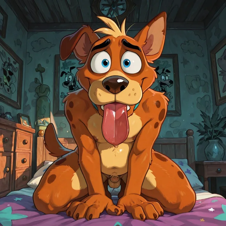 Courage the Cowardly Dog as Stoner Furry