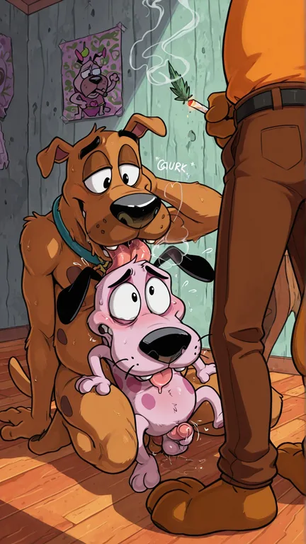 Courage the Cowardly Dog Stoner Seduction Swallowing