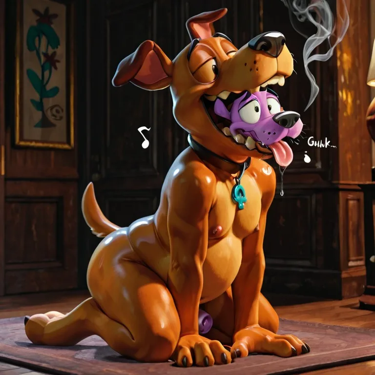 Courage the Cowardly Dog Consuming Prey