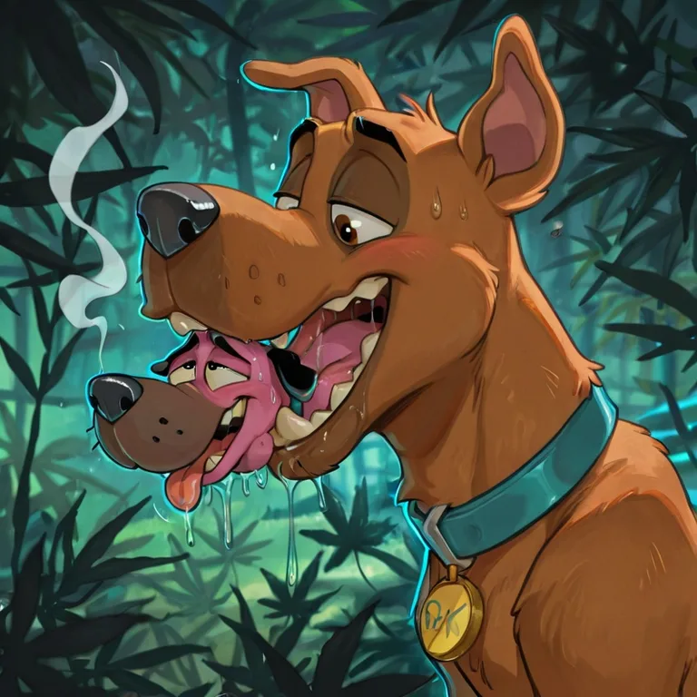 Courage the Cowardly Dog Stoned with Scooby Doo