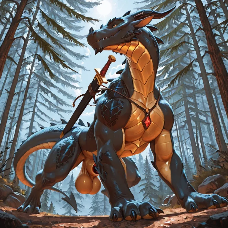 Feral Dragon with Massive Sheath