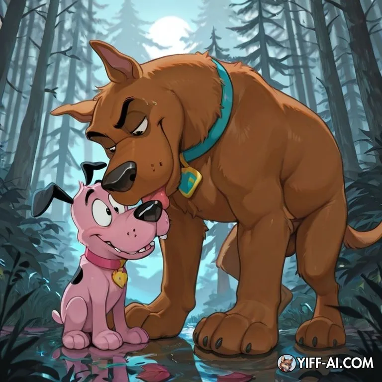 Courage and Scooby Adventure