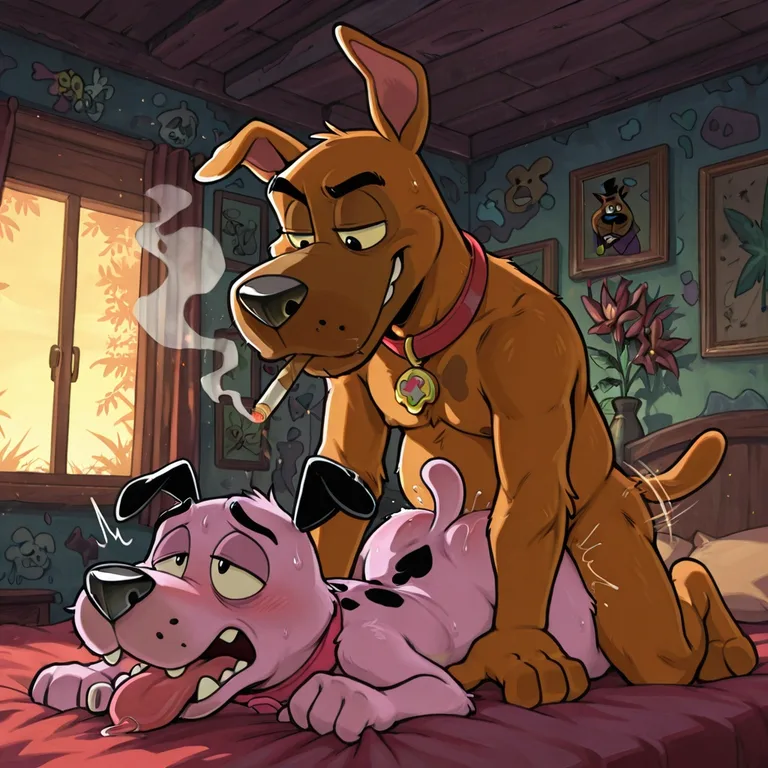 Courage the Cowardly Dog: Stoned and Nude Marijuana