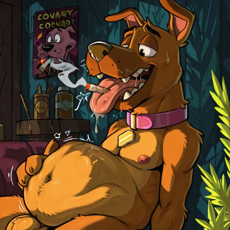 Courage the Cowardly Dog Stoned Nude Marijuana