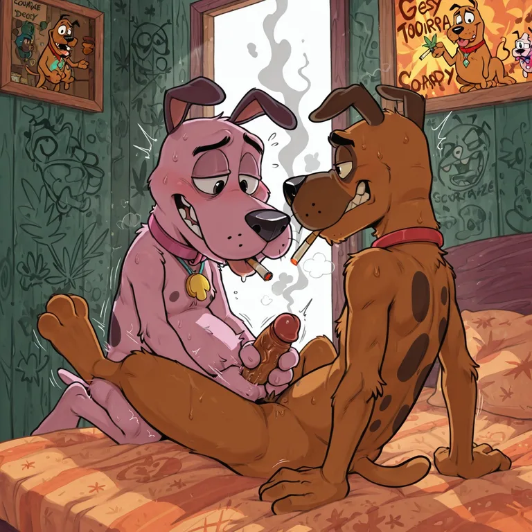 Courage the Cowardly Dog Stoner Adventure Marijuana