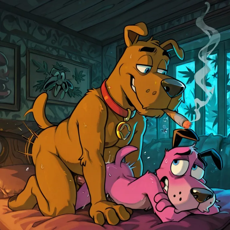 Courage the Cowardly Dog: Stoned and Seductive Slightly_less_chubby