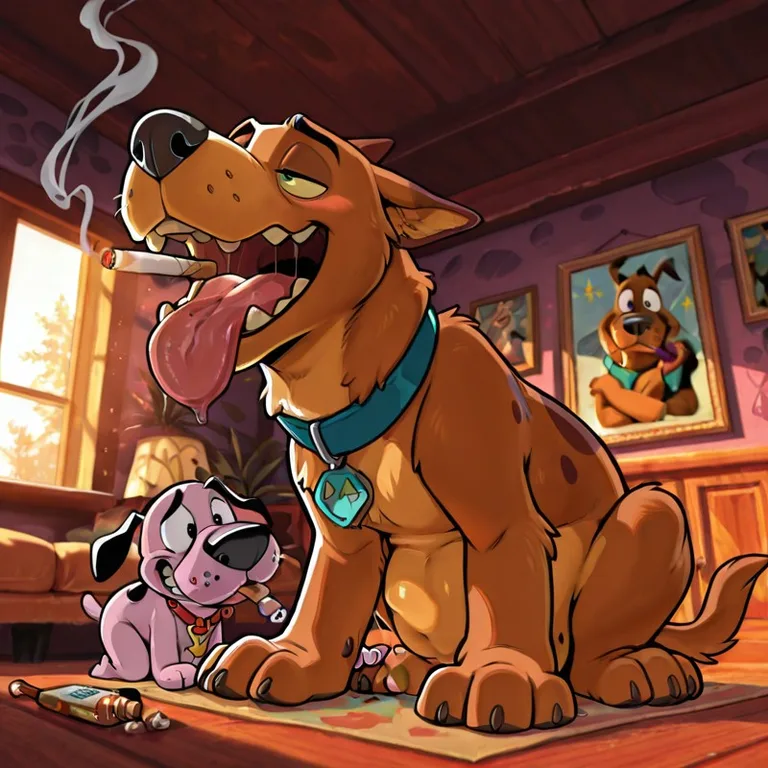Courage the Cowardly Dog Swallows Scooby Doo