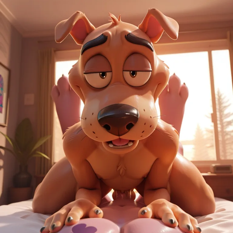Courage the Cowardly Dog Anthro in Forest