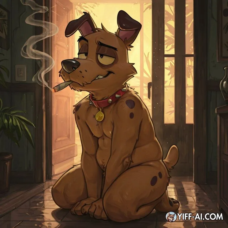 Courage the Cowardly Dog: Anthropomorphic Marijuana Enthusiast