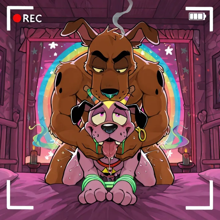 Courage the Cowardly Dog in Stoner Romance