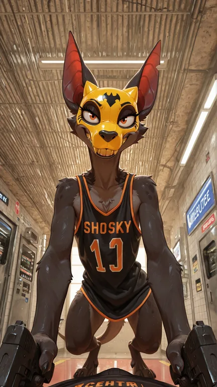 Threatening Bat Kobold Robber at Gas Station
