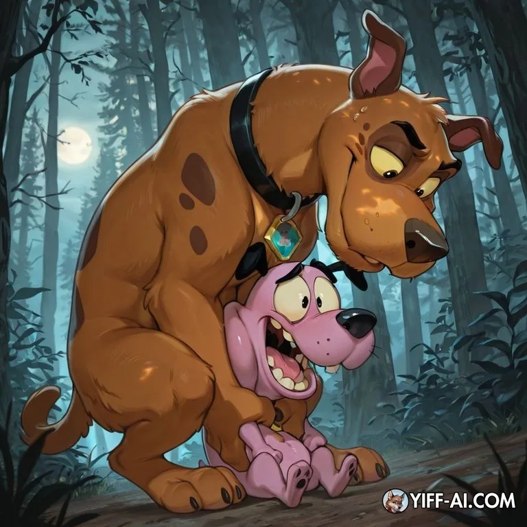Scooby Doo and Courage Swallowed by Monster