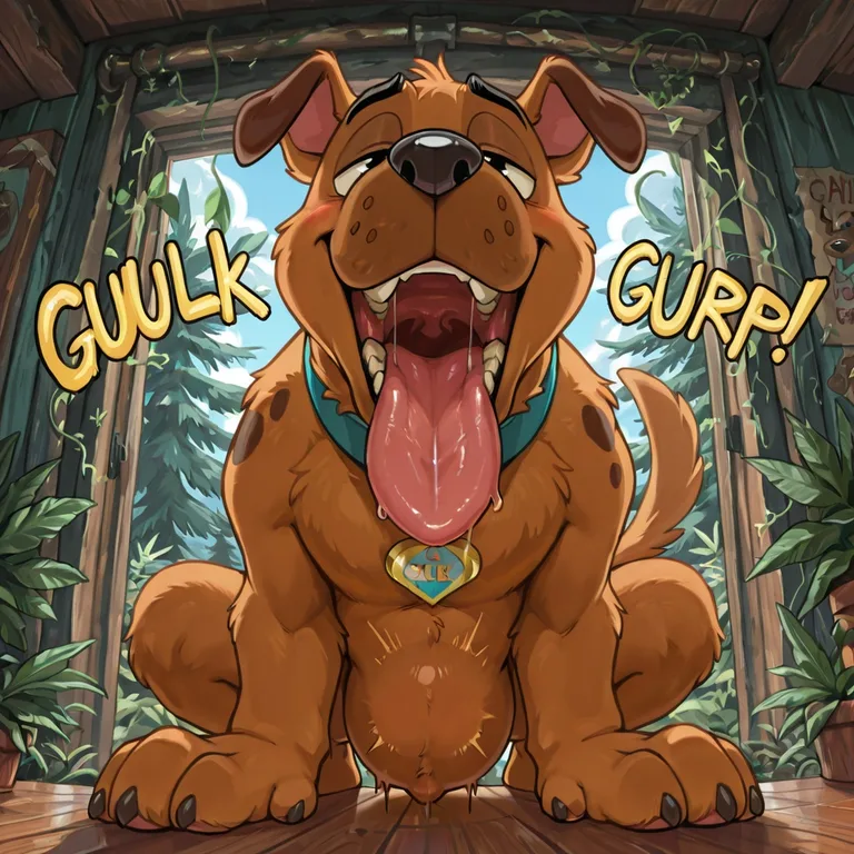 Courage the Cowardly Dog Swallowing Scooby-Doo