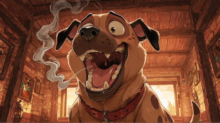 Courage the Cowardly Dog Wide Open Mouth