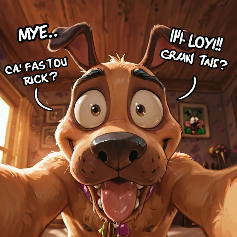 male, courage the cowardly dog, gay, stoner,  mouth open wid