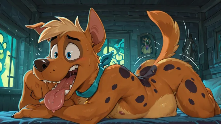 Anthro Fox Swallowing Scooby Doo