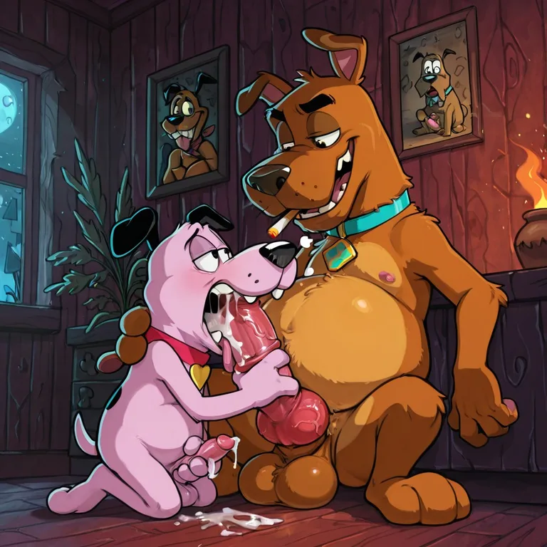 Courage the Cowardly Dog in Stoner Seduction Lustfully Stoned