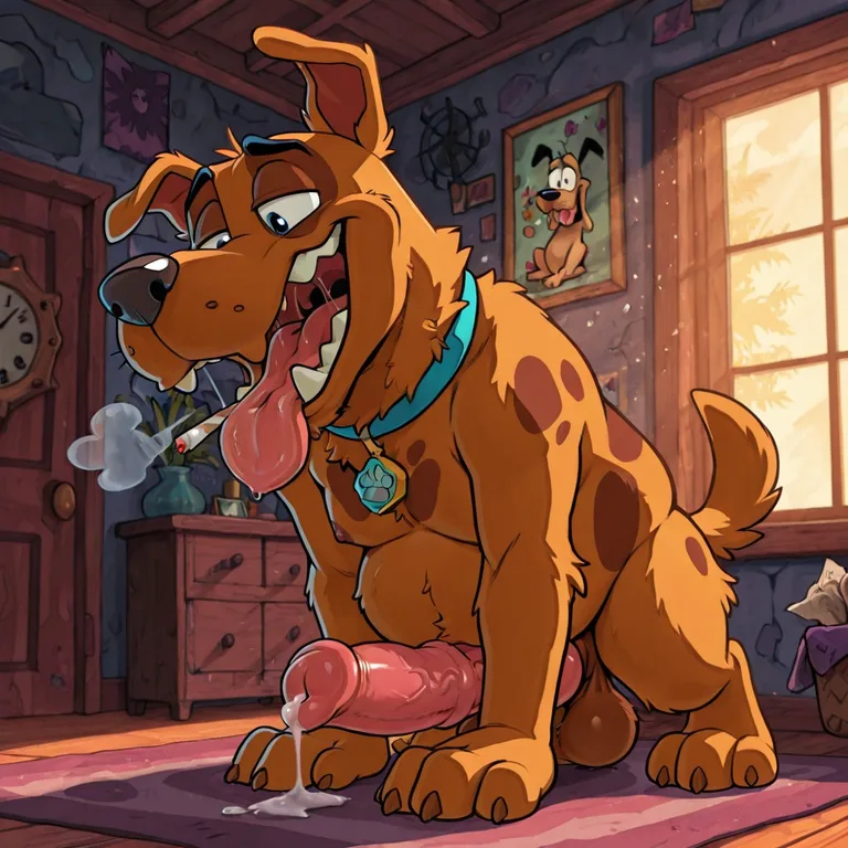 Courage the Cowardly Dog Stoner Scene Smoking Marijuana