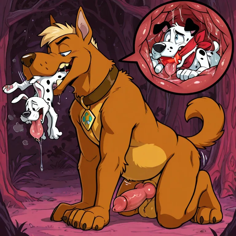 Courage the Cowardly Dog Smoking in Studio