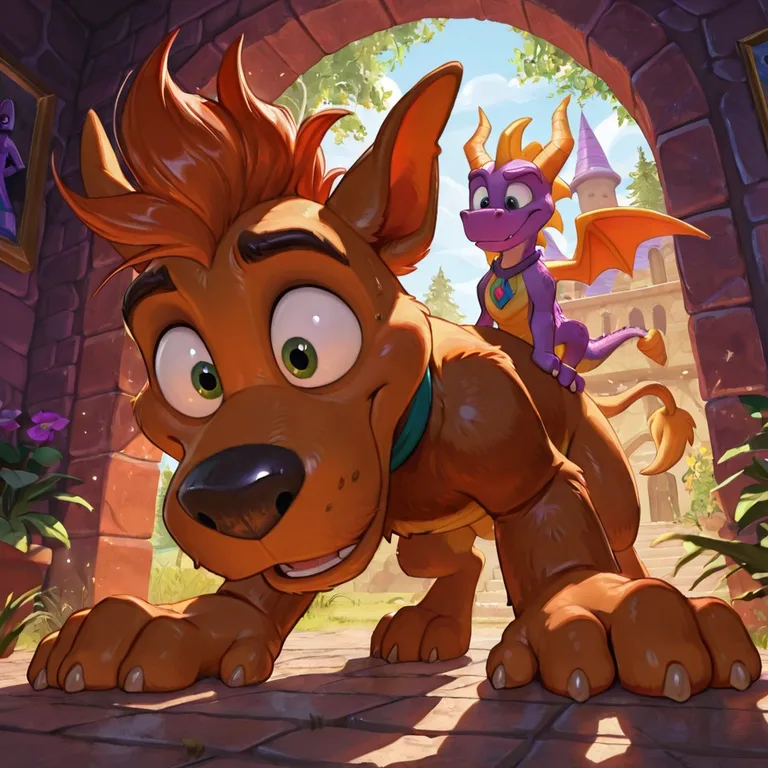 Spyro the Dragon and Male Character: Toony Adventure