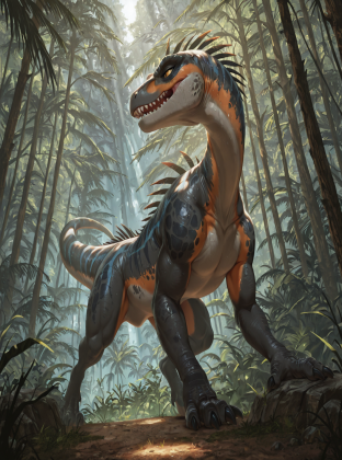Ferocious Indoraptor in Dense Jungle