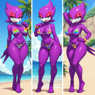 Sassy Swallow Racer on Beach