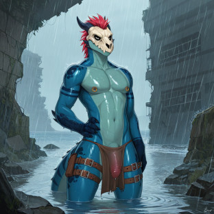 Dragon in Ocean Ruins