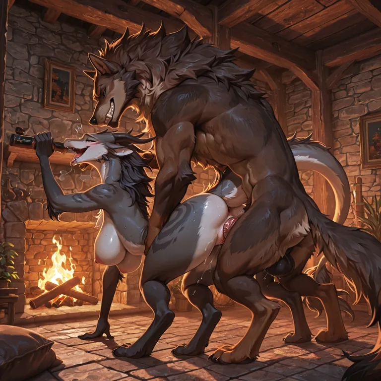 Wolf and Dragon Intimate Encounter
