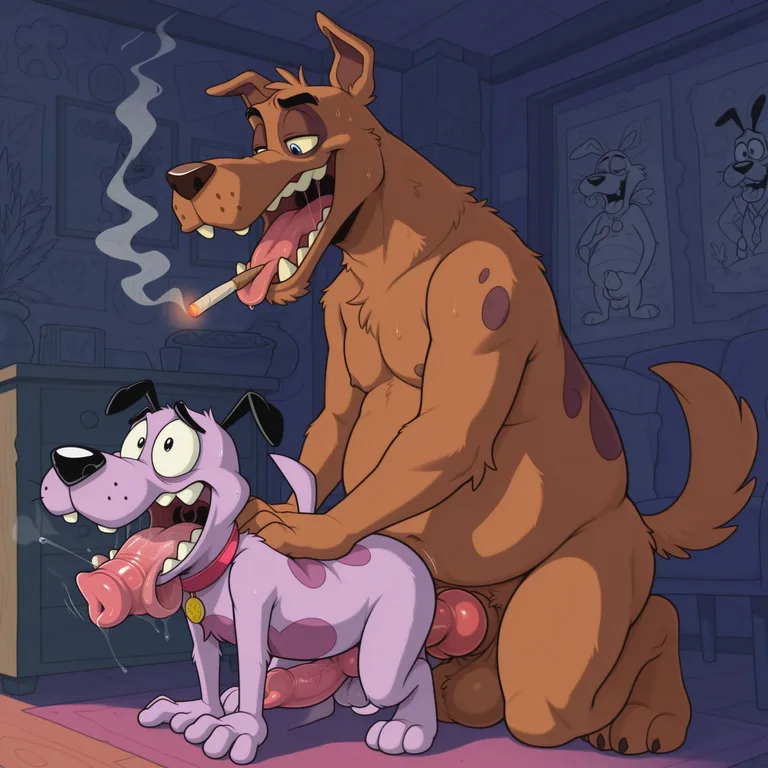 Foxy Courage Enjoying Stoner Vibes