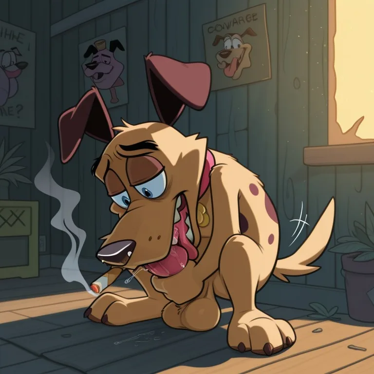 Courage the Cowardly Dog Taking a Break