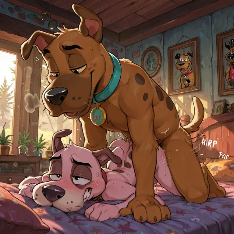 Courage and Scooby-Doo Smoking Weed