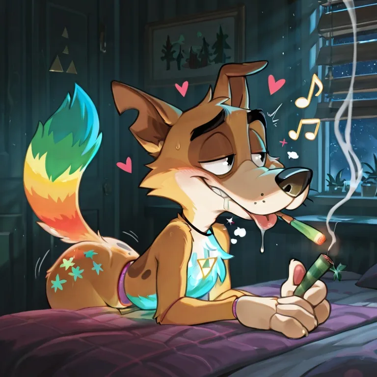 Courage the Cowardly Dog Stoner Furry Art