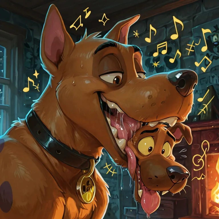Musical Swallowing Scene with Courage and Scooby-Doo