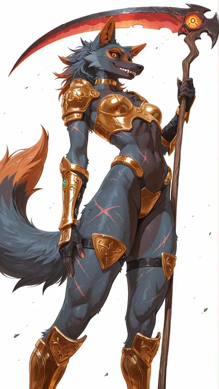 Undead Maned Wolf Warrior in Savage Armor
