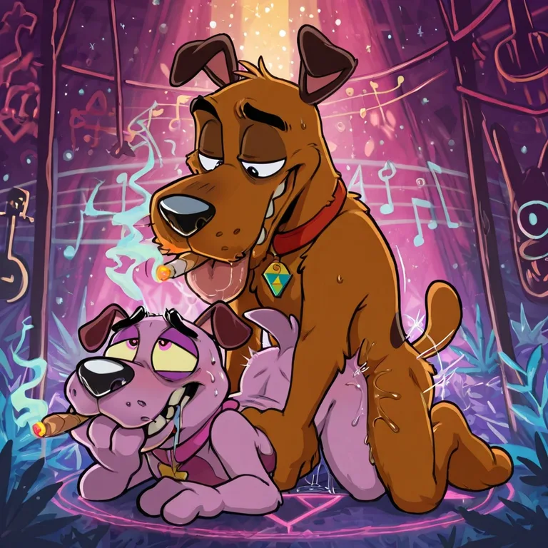 Courage the Cowardly Dog in Seductive Stoner Scene Soft_vore
