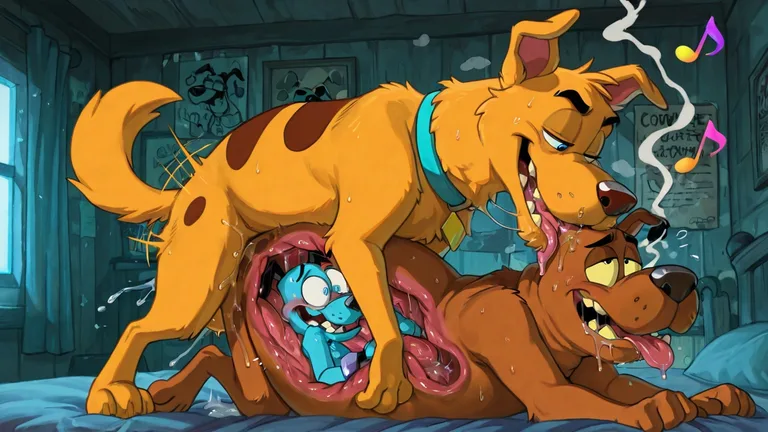 Courage the Cowardly Dog Toony Nude Scene