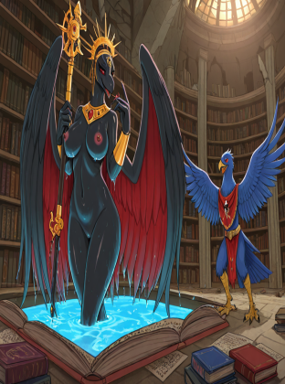 Lord of Change in Ruined Library