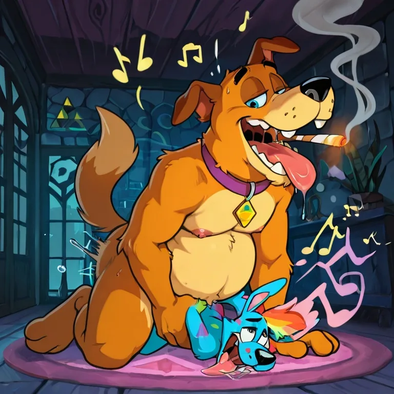 Courage the Cowardly Fox in Vore Orgy